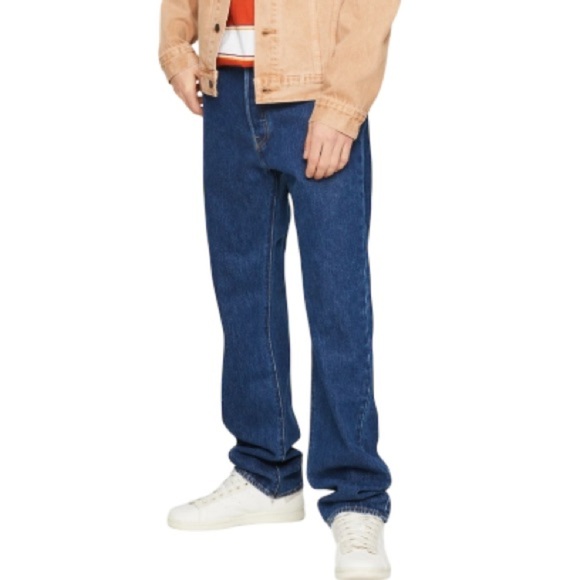 Levi's Premium Men’s 501 93 Straight Leg Jeans The Fillmore Blue Dark Wash 34 34 - Picture 1 of 14